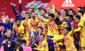 西班牙国王杯巴萨夺冠 梅西担任巴萨队长获得首冠